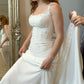 Straps Long Wedding Dress Simple Bridal Dresses      fg7278