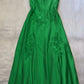 Green V neck Long Prom Dress       fg3609