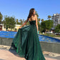 Elegant Spaghetti Straps A-Line Tulle Long Prom Dresses       fg4488