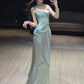 Mermaid Long Prom Dress Sexy Evening Dresses   fg7662