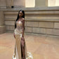 Strapless Champagne Long Prom Dress Formal Evening Dress    fg7541