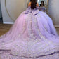 Lilac Quinceanera Dresses Off the Shoulder Sweet 16 Vestidos Ball Gown   fg7515