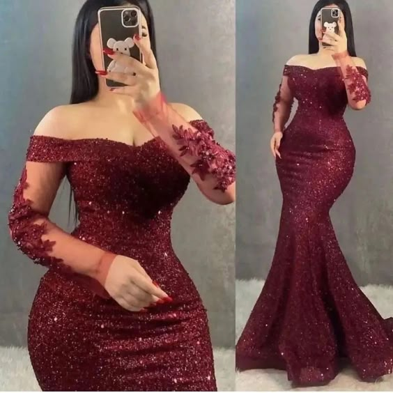 Sexy Sequin Mermaid Evening Dress     fg6630