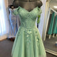 Off Shoulder Sage Green Lace Prom Dresses, Short Sage Lace Homecoming Dresses, Sage Formal Evening Dresses      fg5956