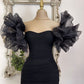 Black Sheath Short Prom Dress Homecoming Dress      fg5504