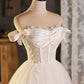 A-Line Tulle Short Prom Dress, Cute Off the Shoulder Party Dresses      fg5824