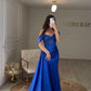 Royal Blue Evening Dresses Sweetheart Side Split Long Sexy Mermaid Satin Evening Dress Zipper Luxury Formal Party Dress    fg5512