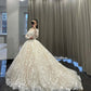 3D Lace Wedding Dresses 3D Lace Long Sleeve Appliques Bride Dress Vintage Appliques Wedding Gowns     fg5666