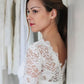 Long Sleeve Lace Short Fitted Wedding Dress    fg5995