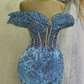 Mermaid Evening Dress Beaded Formal Prom Gown     fg7062