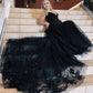 Spaghetti Straps A-Line Prom Dress With Appliques Party Dresses     fg5373