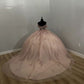 Unique Sleeveless Light Pink Ball Gown Prom Evening Formal Dress        fg4984