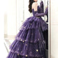Elegant Purple A-Line Prom Dress Stars Love Elegant Lolita Party Dress    fg5105