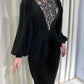 Elegant Black Prom Dresses A Line Ankle Length Party Gown for Women   fg4638
