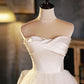 White Sweetheart Neck Tulle Short Prom Dress, Light Champagne Homecoming Dress    fg5385