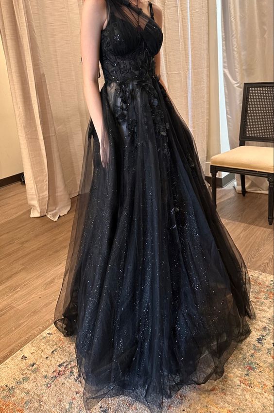 Evening Dresses Black Prom Lace Evening Gowns Princess Formal Women Dress       fg4106