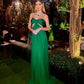 Green long prom dress,chic evening prom gown       fg3822