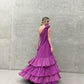 Chic Chiffon Custom Made Ruffles Long Prom Dress      fg3926