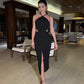 Black Party Dress Lady Fashion Homecoming Gown     fg3691
