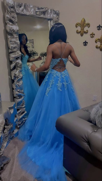 Blue Long Prom Dress,Formal Dresses,Charming Dance Dress       fg4340