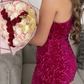 Elegant Sequin Homecoming Dress,Short Party Gown      fg5621