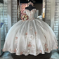 Quinceanera Dress Ball Gown 3D Flowers Appliques Lace Corset Sweet 15 16 Graduation vestidos de 15 anos      fg5920