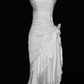 Charming Mermaid High Low Satin Straps Party Dress Vintage Style Prom Dress       fg5848