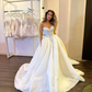 A-line Wedding Dress Sweetheart Bridal Gowns Lace Appliques Bride Dresses      fg5992