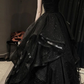 Black Sweetheart Tulle Layers Ball Gown Formal Dresses, Black Evening Dress Prom Dress      fg2361