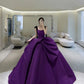 Purple Ball Gown Quinceanera Dress A Line Evening Gown     fg6821