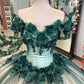 Green quinceañera dress Ball Gown Prom Dresses Evening Gown    fg2867