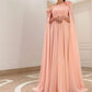 2023 A Line Pink Long Prom Dresses     fg3145