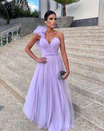 a-line purple long prom dress , unique prom dress     fg2147