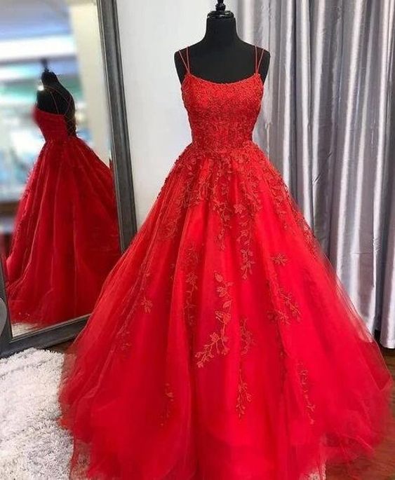 Lace Prom Dress Lace up Back Evening Gown Graduation Party Dress Formal Dress Dresses For Prom      fg1633