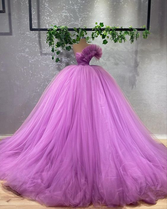 puffy prom dress, tulle prom dresses, ball gown quinceanera dress   fg2056