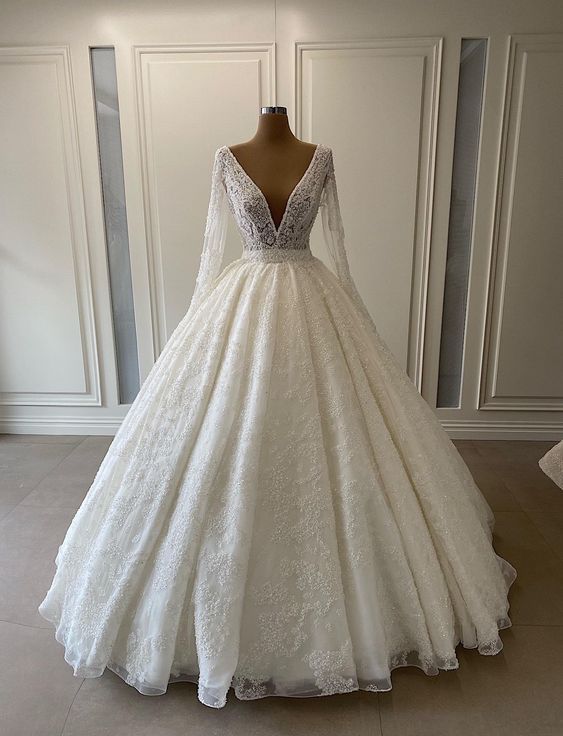 White Long Prom Dresses Wedding dress    fg1199