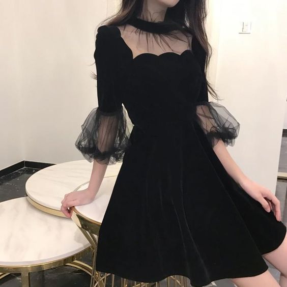 semi formal dress black Homecoming Dresses Short Prom Dresses    fg1662
