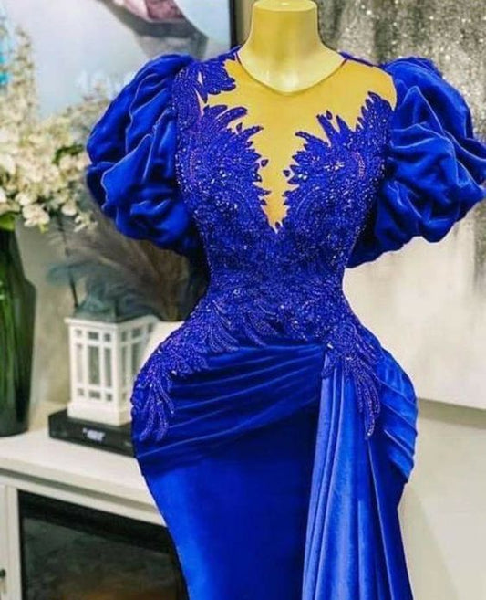 Royal blue prom dresses long evening dress   fg2458