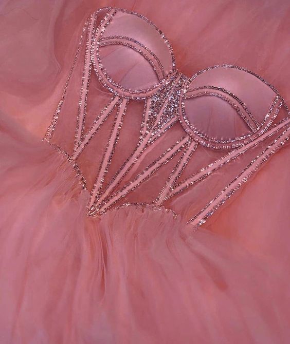 sexy pink floor-length prom dresses    fg1533