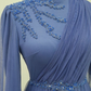 Long Tulle Appliques Full Sleeve Prom Dress High Neck A Line Evening Formal Party Gowns   fg1472