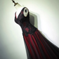 Gorgeous Black And Red V-Neckline Tulle Beaded Prom Dress, Long Evening Gown    fg1880