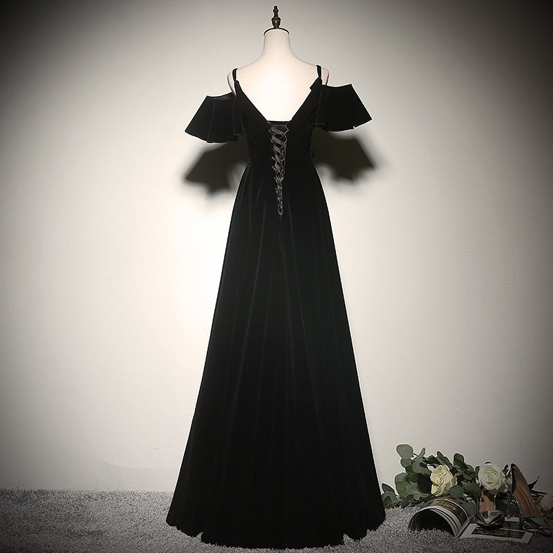 Black evening dress 2022 new long elegant party dress prom dress      fg130