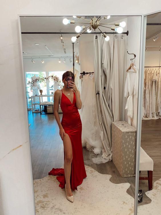 sexy Prom Dress red Prom Dresses       fg524