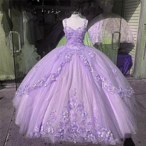 Quinceanera Dresses Lace Applique Beaded Bling Organza Sweet 16 Dress Ball Gown Prom Dress     fg893