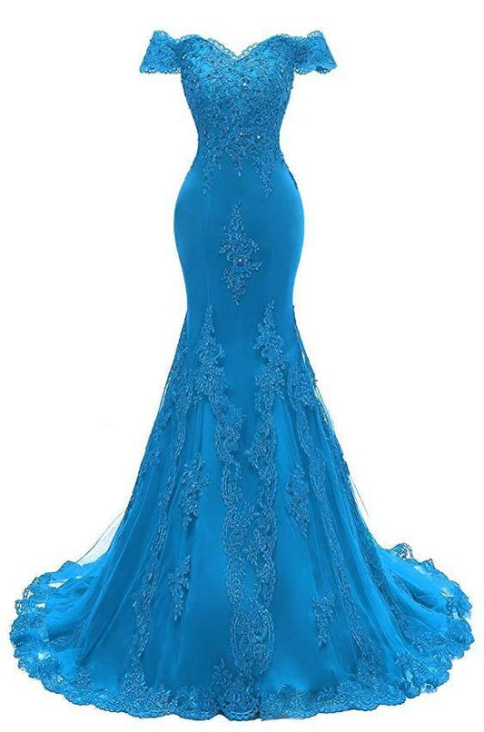 Womens V Neckline Mermaid Lace Long Prom Gown        fg907