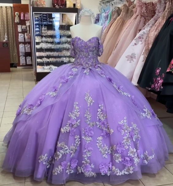 Purple Ball Gown Evening Dress Long Prom Gown        fg910